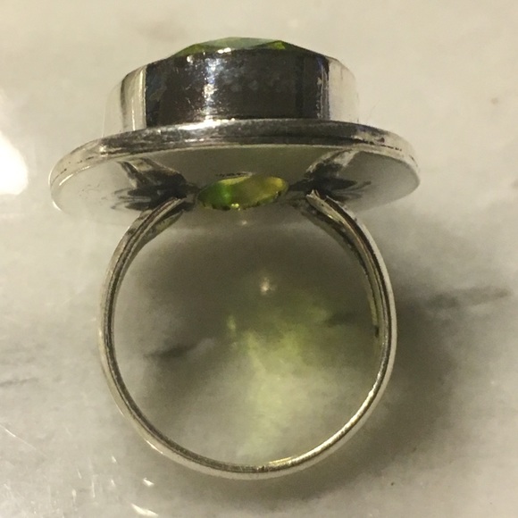 Bicolor Tourmaline Gemstone & 925 Silver Ring - Picture 4 of 5